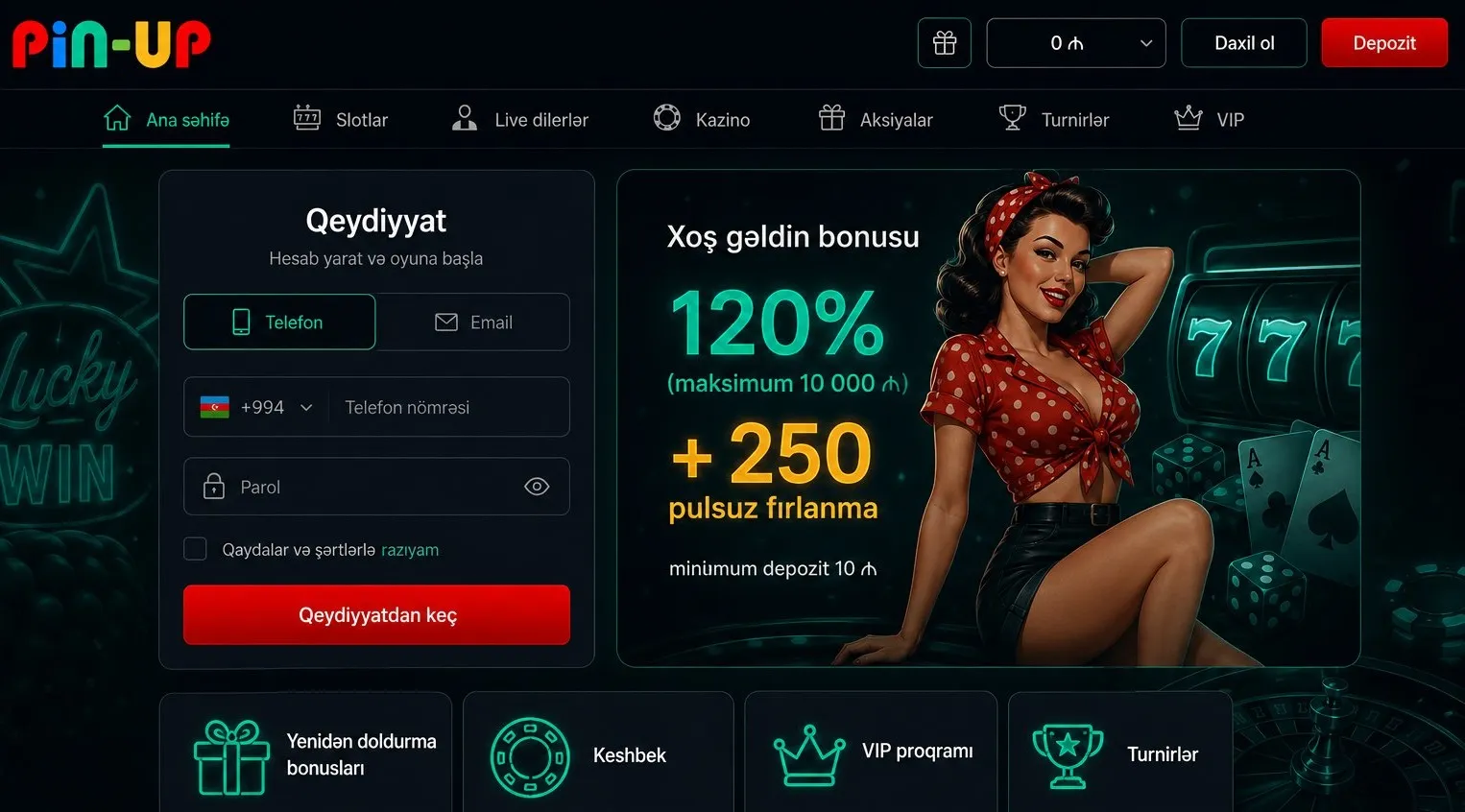 PinUp giriş seçimləri nələrdir — Pin Up giriş